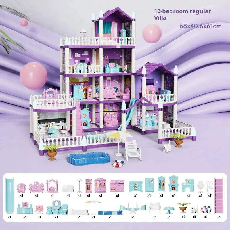 DIY 3D Dream Castle Doll House Kit For Creative Play - ToylandEU