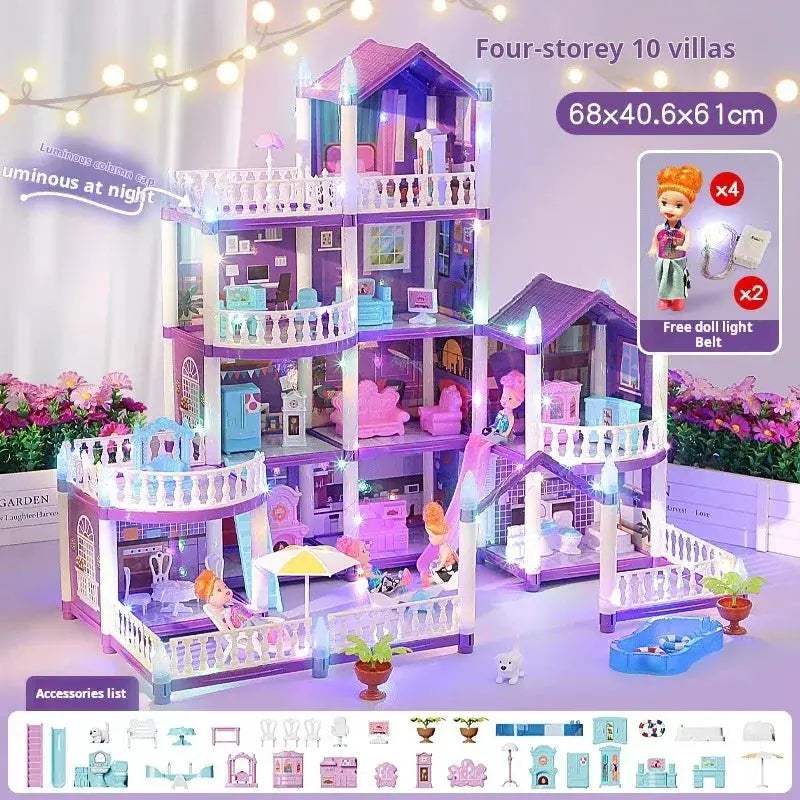 DIY 3D Dream Castle Doll House Kit For Creative Play - ToylandEU