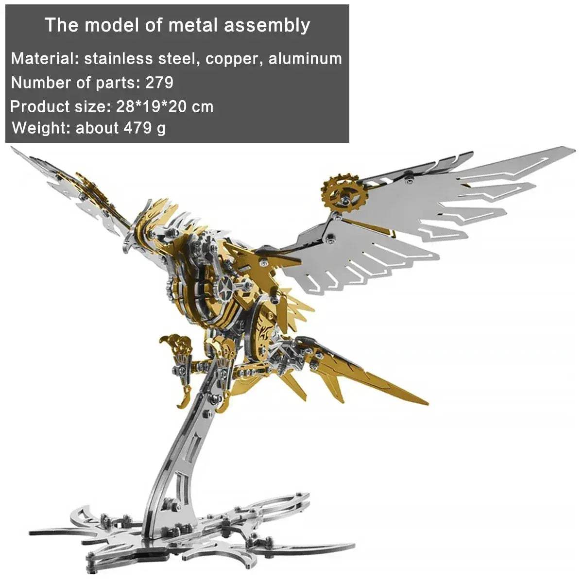 DIY 3D Metal Model Kit Mechanical Puzzle Gift for Teens - ToylandEU