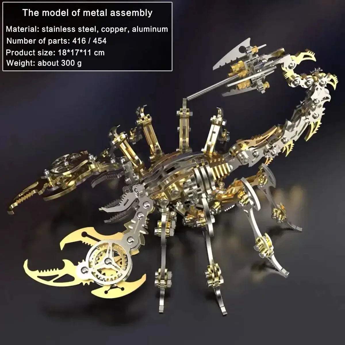 DIY 3D Metal Model Kit Mechanical Puzzle Gift for Teens - ToylandEU