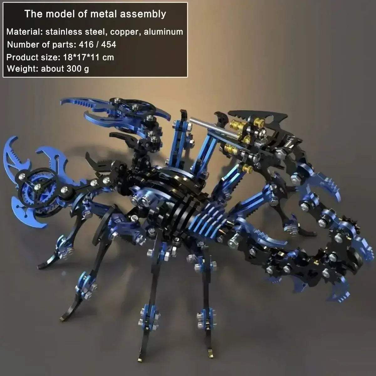 DIY 3D Metal Model Kit Mechanical Puzzle Gift for Teens - ToylandEU