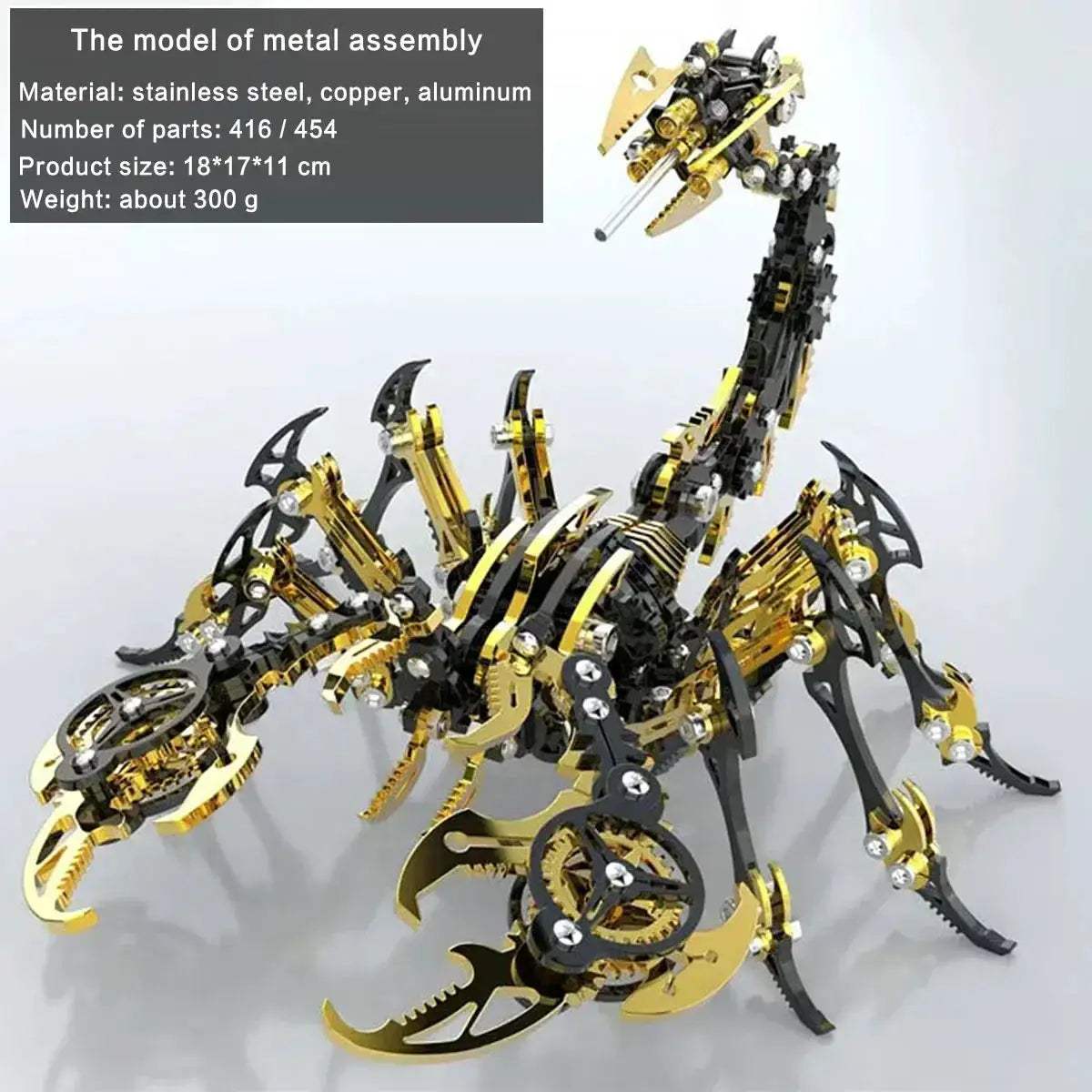 DIY 3D Metal Model Kit Mechanical Puzzle Gift for Teens - ToylandEU