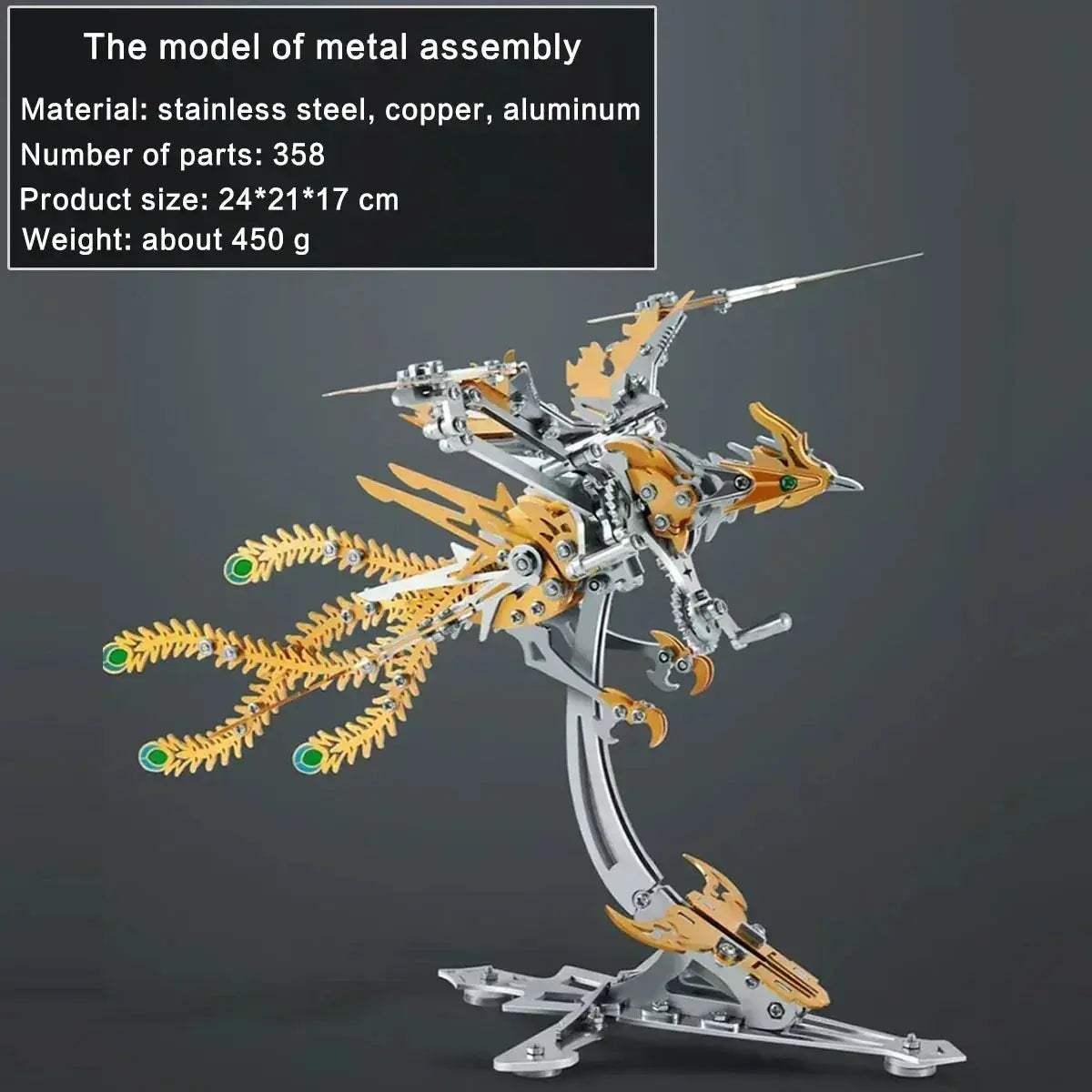 DIY 3D Metal Model Kit Mechanical Puzzle Gift for Teens - ToylandEU