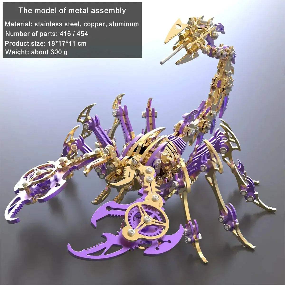 DIY 3D Metal Model Kit Mechanical Puzzle Gift for Teens - ToylandEU