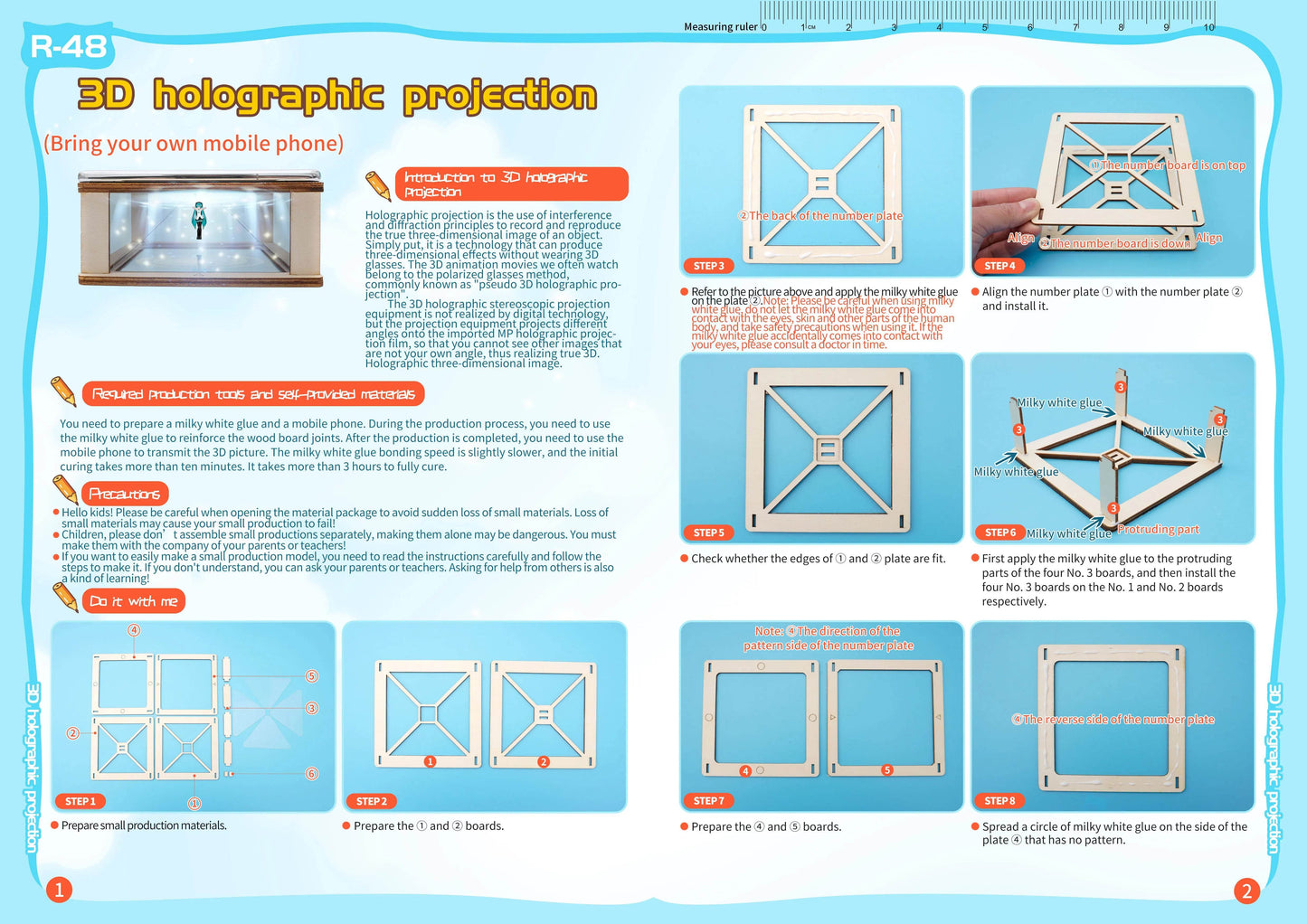 DIY 3D Projector Science Toys Tecnologia STEM Kit Educational Teaching Aids for Kids - ToylandEU