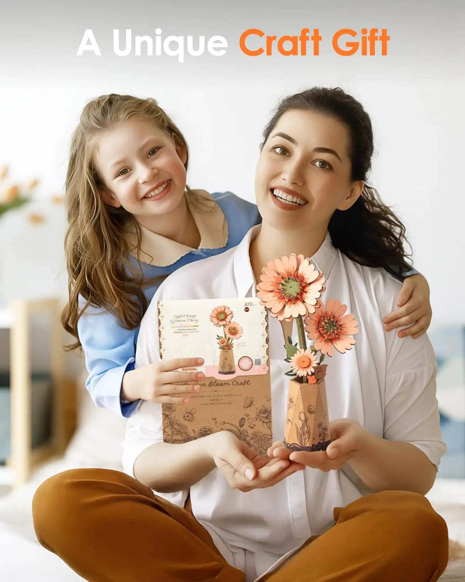  DIY 3D Wooden Flower Puzzle Handcrafted Gift -  ToylandEU™