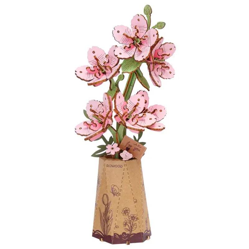  DIY 3D Wooden Flower Puzzle Handcrafted Gift -  ToylandEU™