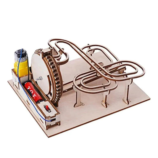  DIY 3D Wooden Marble Run Kit Build Mechanical Gears Steam Powered Science Experiment Educational Toy for Children and Teens -  ToylandEU™