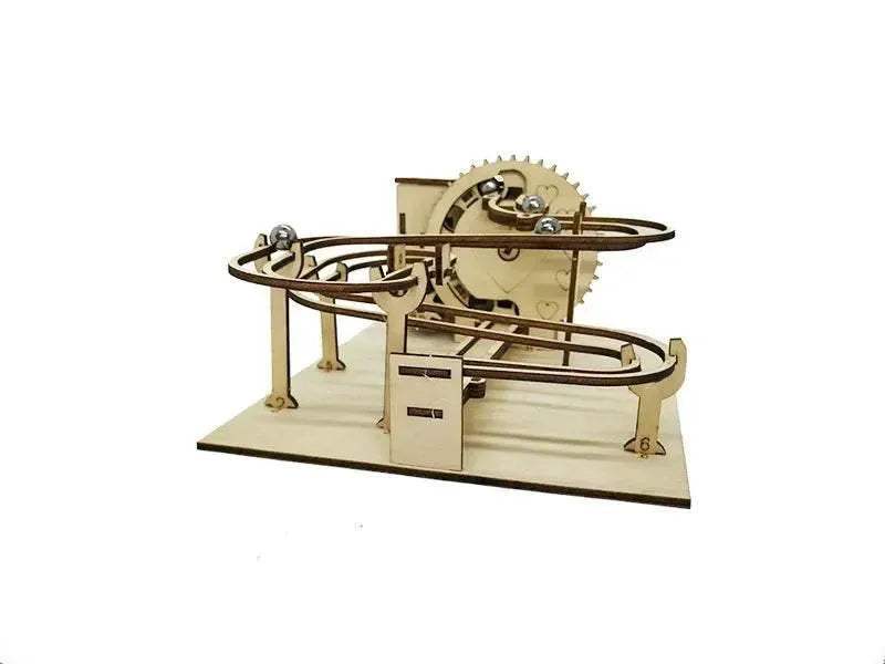 DIY 3D Wooden Marble Run Kit Build Mechanical Gears Steam Powered Science Experiment Educational Toy for Children and Teens - ToylandEU