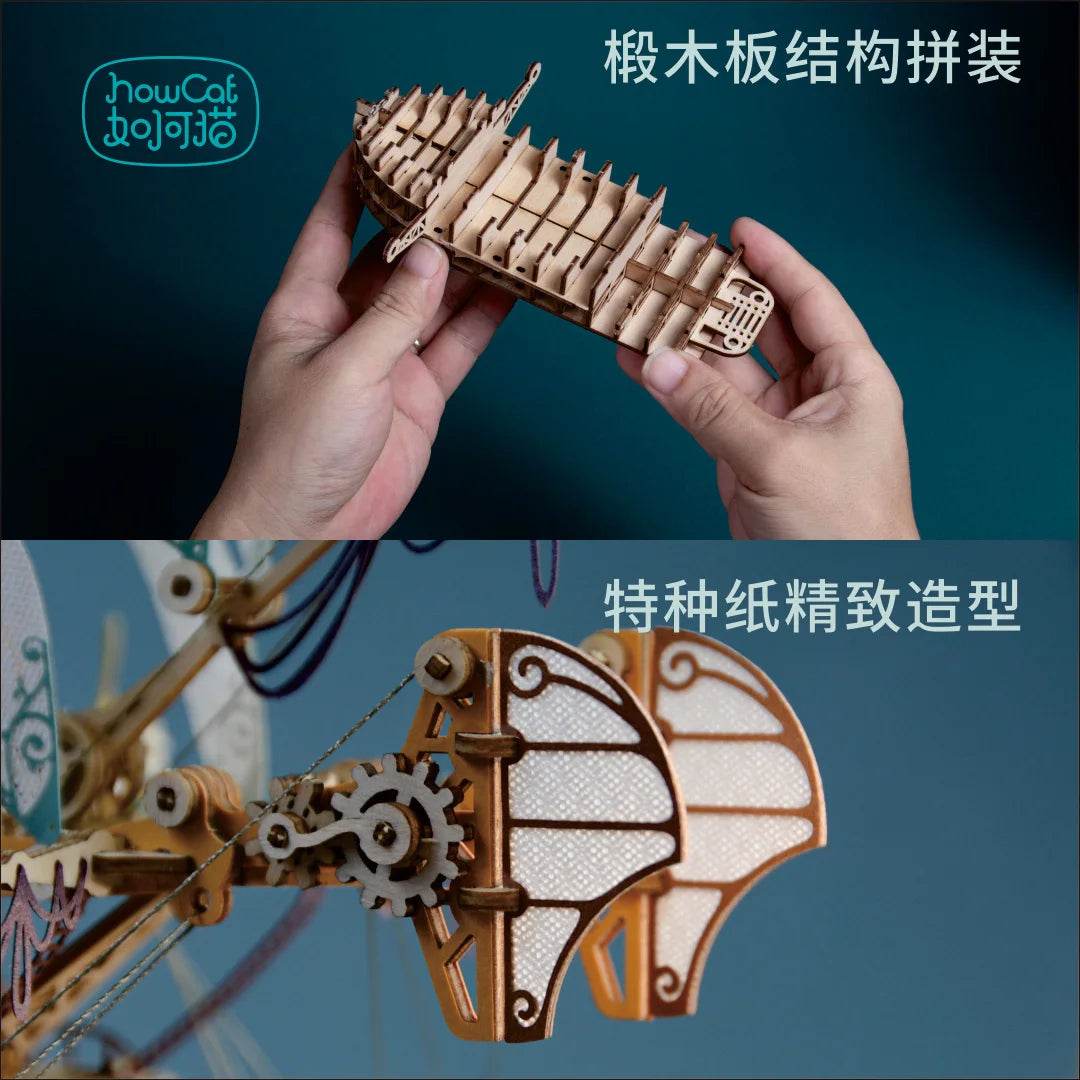 DIY 3D Wooden Puzzle Fantastic Spaceship Model Kits Toys - ToylandEU