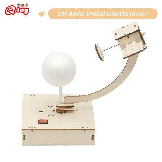 DIY Aerial Orbital Satellite Model Technologia Science Toys Educational Wooden Puzzle for Kids - ToylandEU