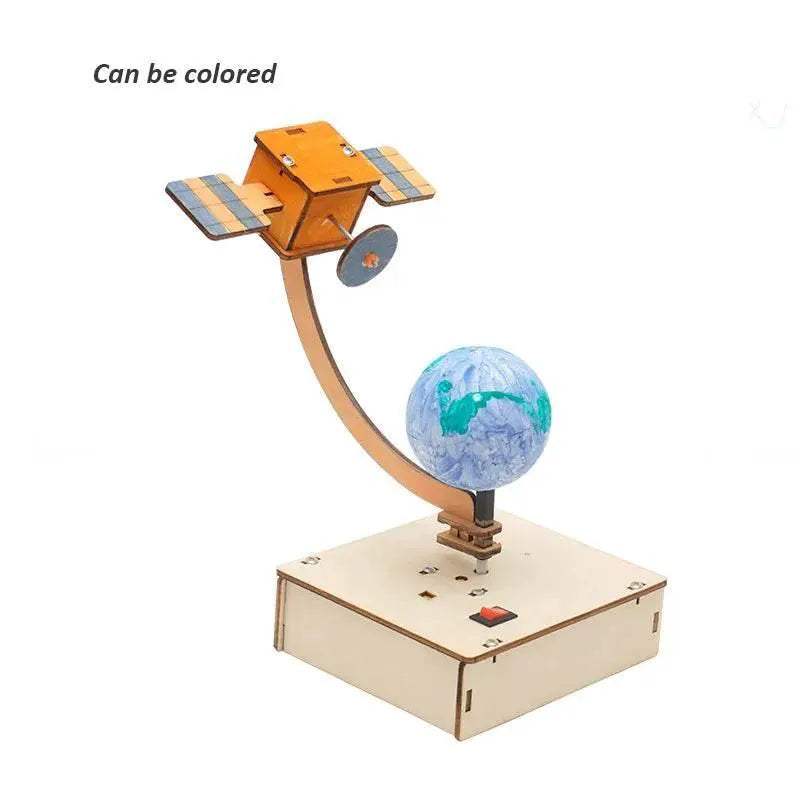 DIY Aerial Orbital Satellite Model Technologia Science Toys Educational Wooden Puzzle for Kids - ToylandEU