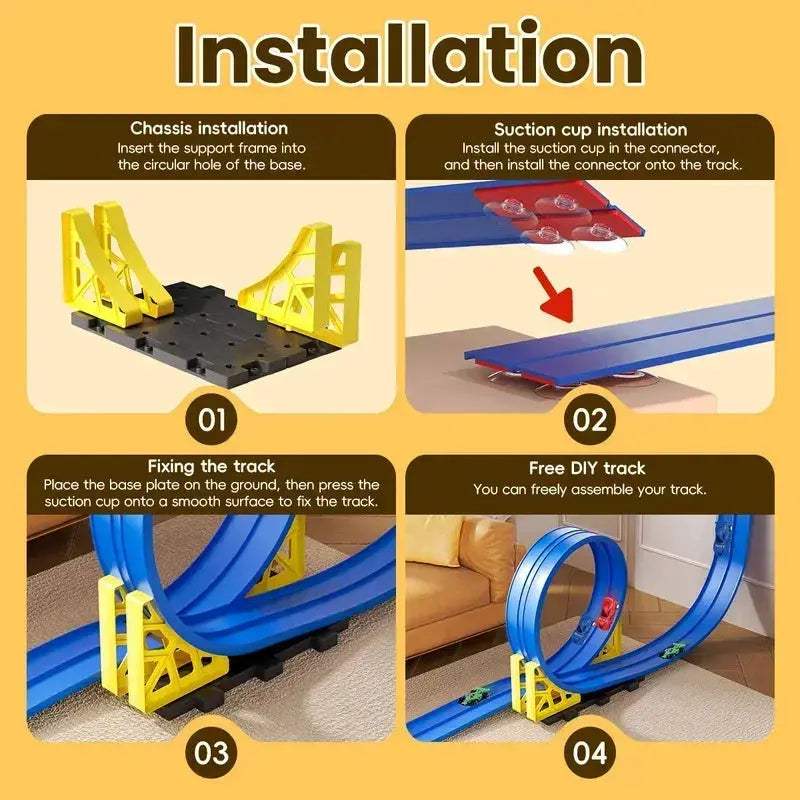 DIY Aluminum Track Car For Kids With Inertia Action - ToylandEU