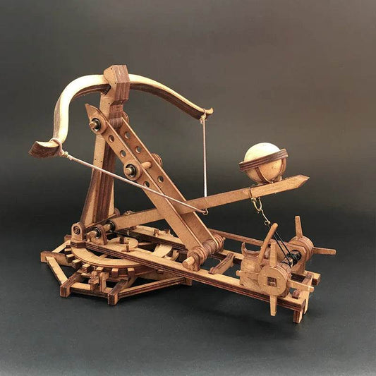 DIY Ancient Chariot Siege Catapult Model with Adjustable Crossbow - ToylandEU