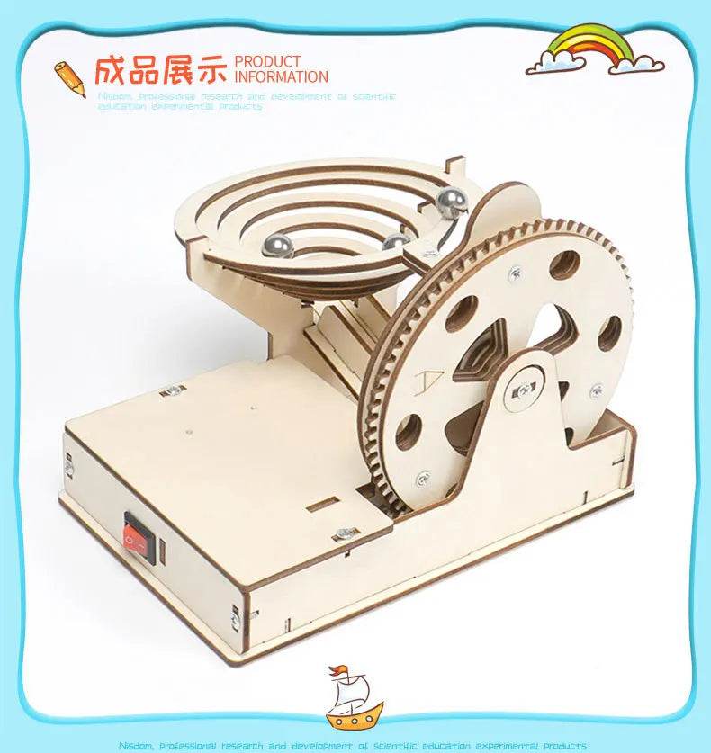 DIY Assemble Mechanical Marble Run Gear Model STEM Kit Children Science Toys Learning - ToylandEU