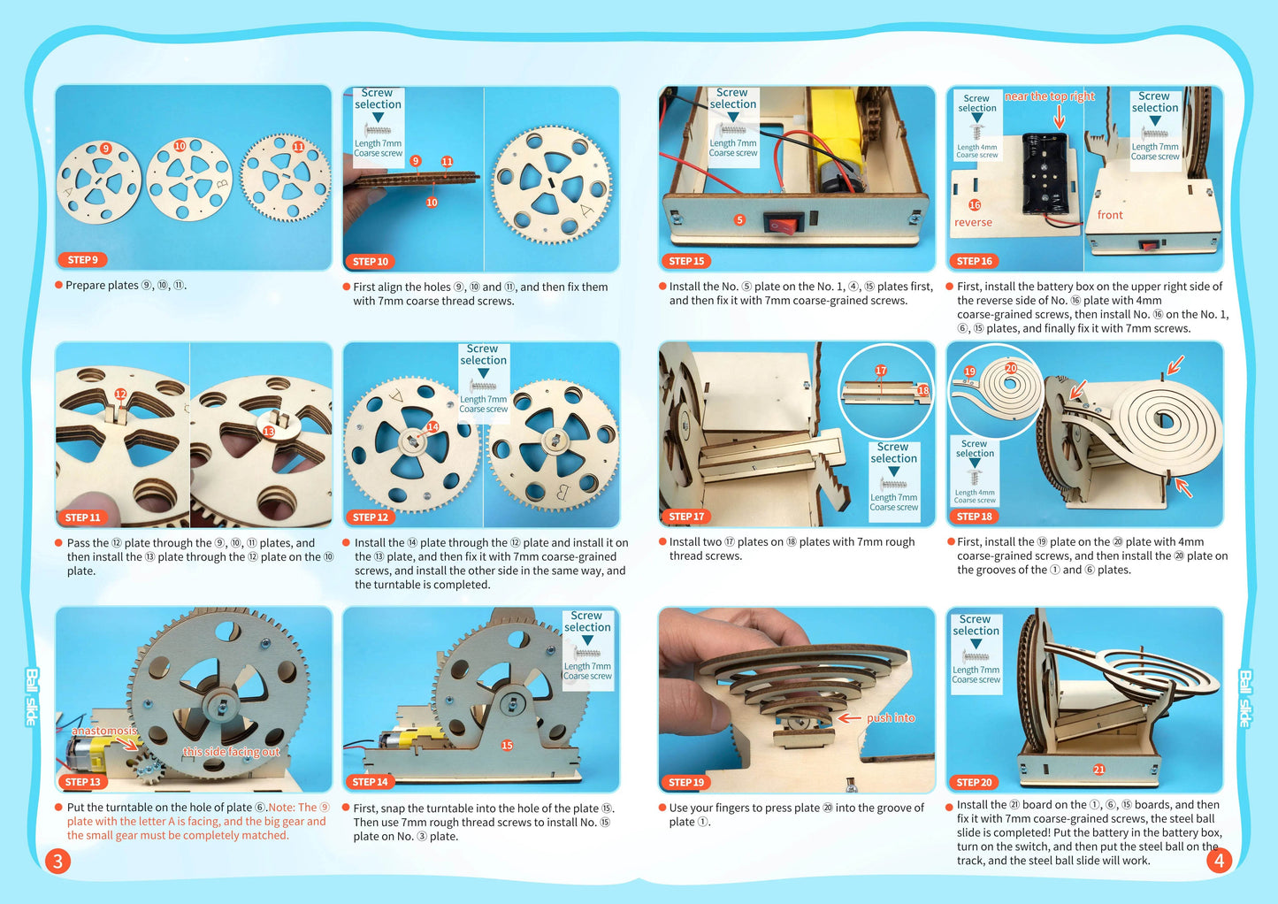 DIY Assemble Mechanical Marble Run Gear Model STEM Kit Children Science Toys Learning - ToylandEU