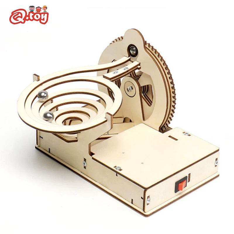 DIY Assemble Mechanical Marble Run Gear Model STEM Kit for Kids - ToylandEU