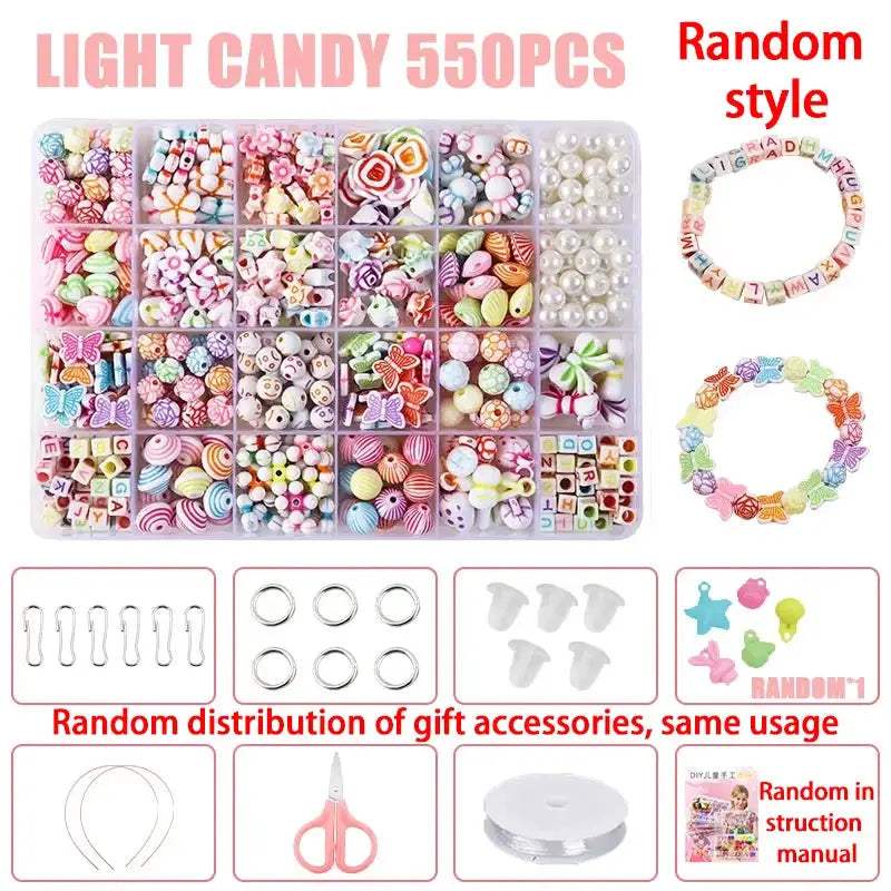 DIY Bead Craft Kit For Kids Creative Jewelry Making Fun - ToylandEU