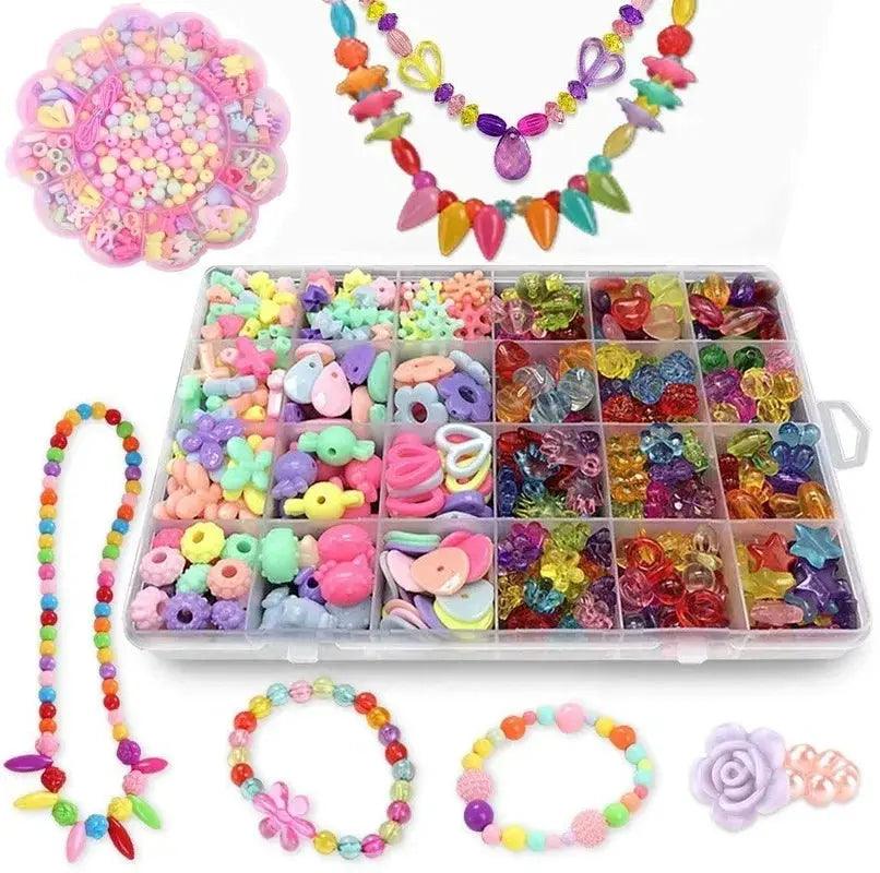  DIY Bead Jewelry Kit For Kids Sparkling Pearl Beads -  ToylandEU™