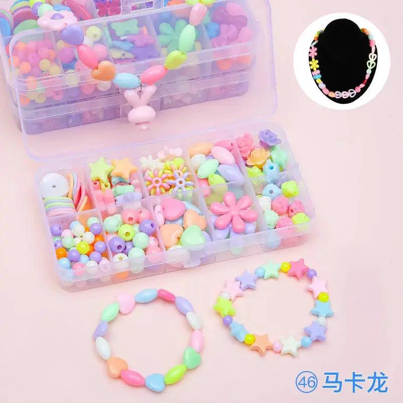  DIY Bead Jewelry Kit For Kids Sparkling Pearl Beads -  ToylandEU™