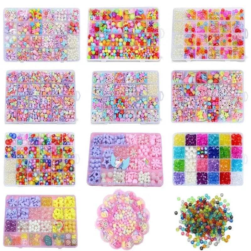 DIY Bead Jewelry Kit For Kids With Sparkling Pearl Beads - ToylandEU