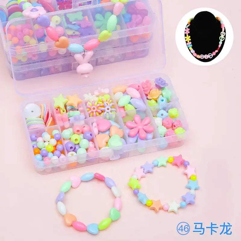 DIY Bead Jewelry Kit For Kids With Sparkling Pearl Beads - ToylandEU