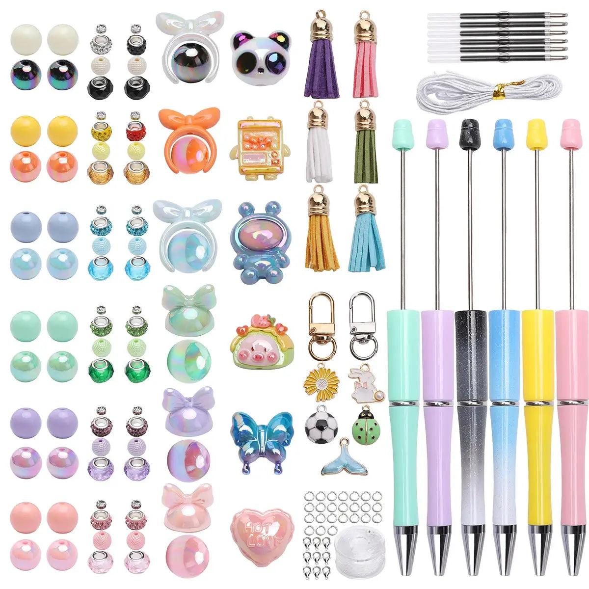  DIY Beadable Pens and Bracelet Set Multicolor Beads -  ToylandEU™