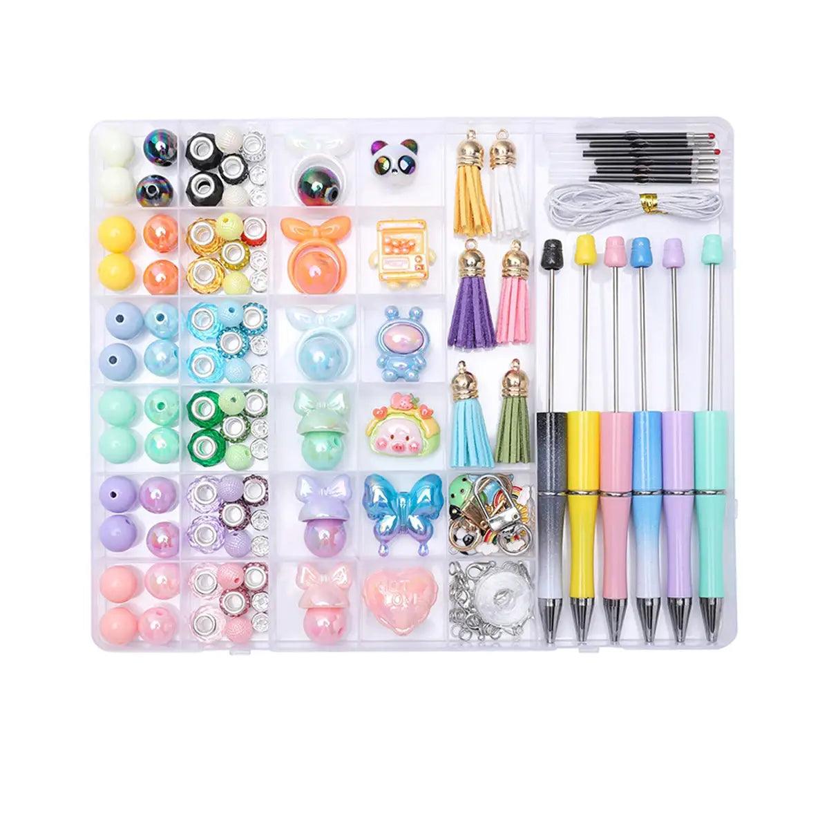  DIY Beadable Pens and Bracelet Set Multicolor Beads -  ToylandEU™