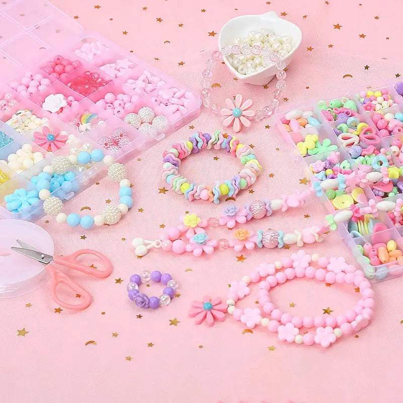 DIY Beaded Jewelry Kit For Kids 24 Grid Bracelets Fun - ToylandEU