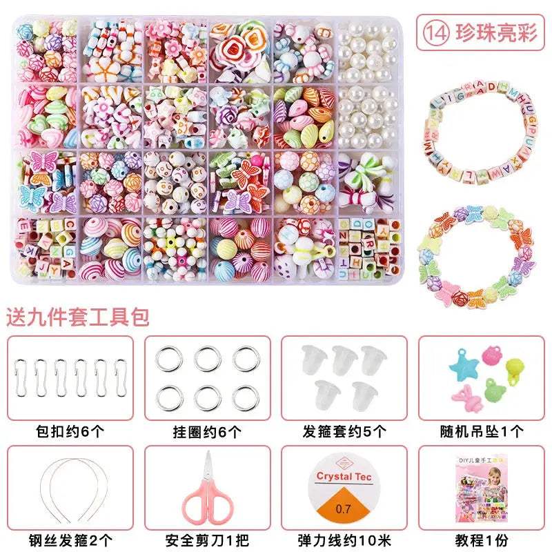 DIY Beaded Jewelry Kit For Kids Creative Bracelet Making - ToylandEU