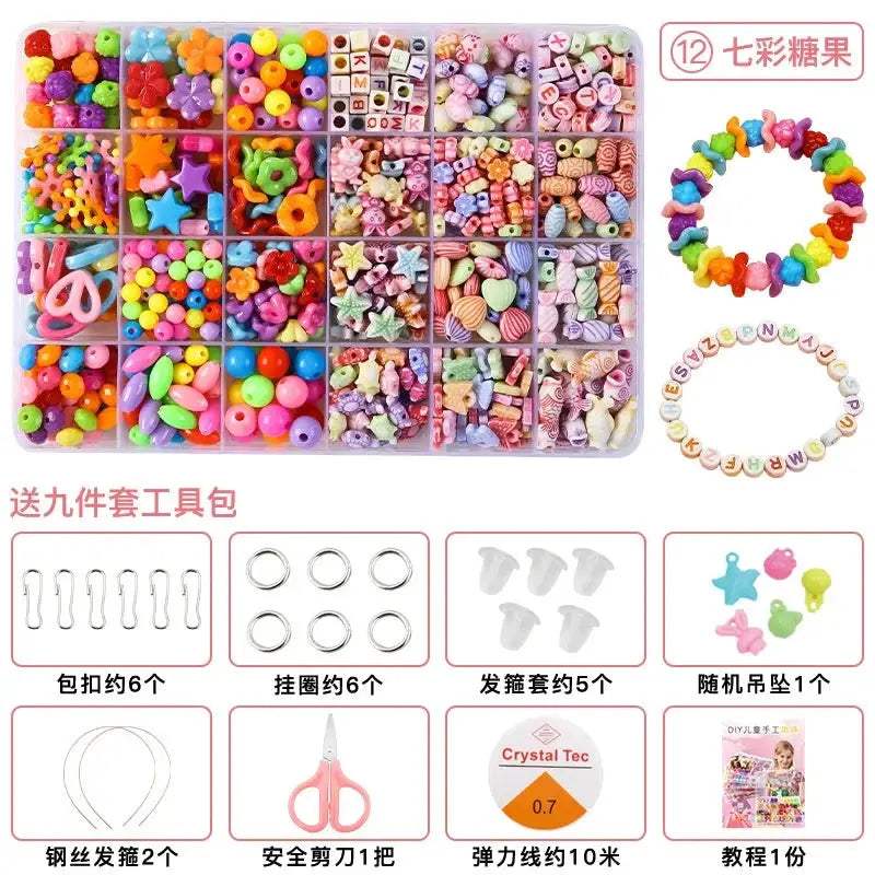 DIY Beaded Jewelry Kit For Kids Creative Bracelet Making - ToylandEU