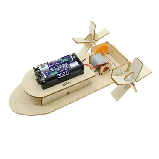  DIY Boat Model Material Set Wood Boat Building Kit 3D Assemble Wooden Paddle Steamer Creative Educational Science -  ToylandEU™