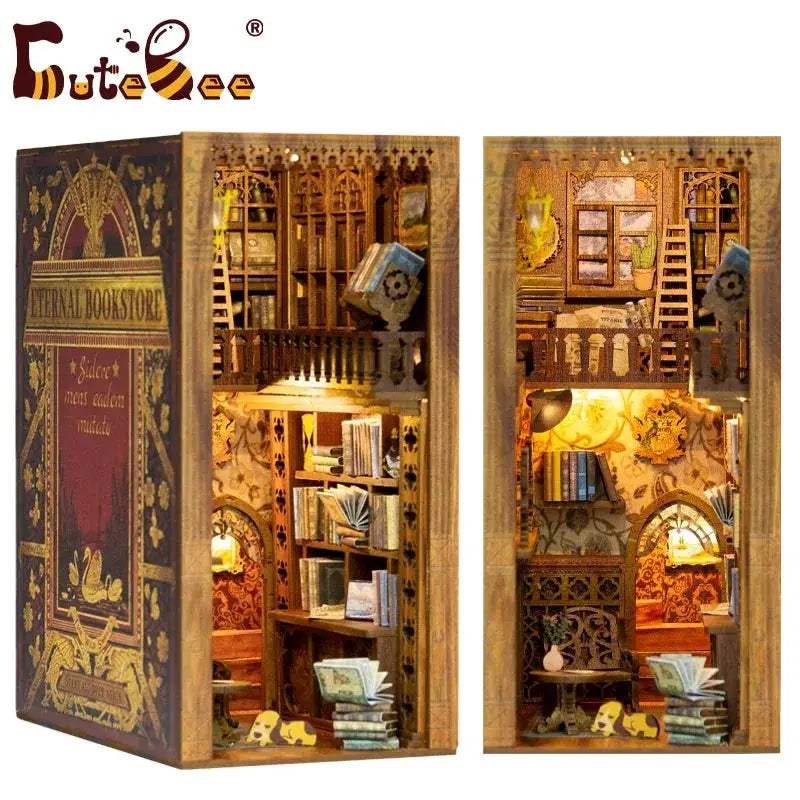 DIY Book Dollhouse Nook Kit With Touch Lights And Furnishings - ToylandEU
