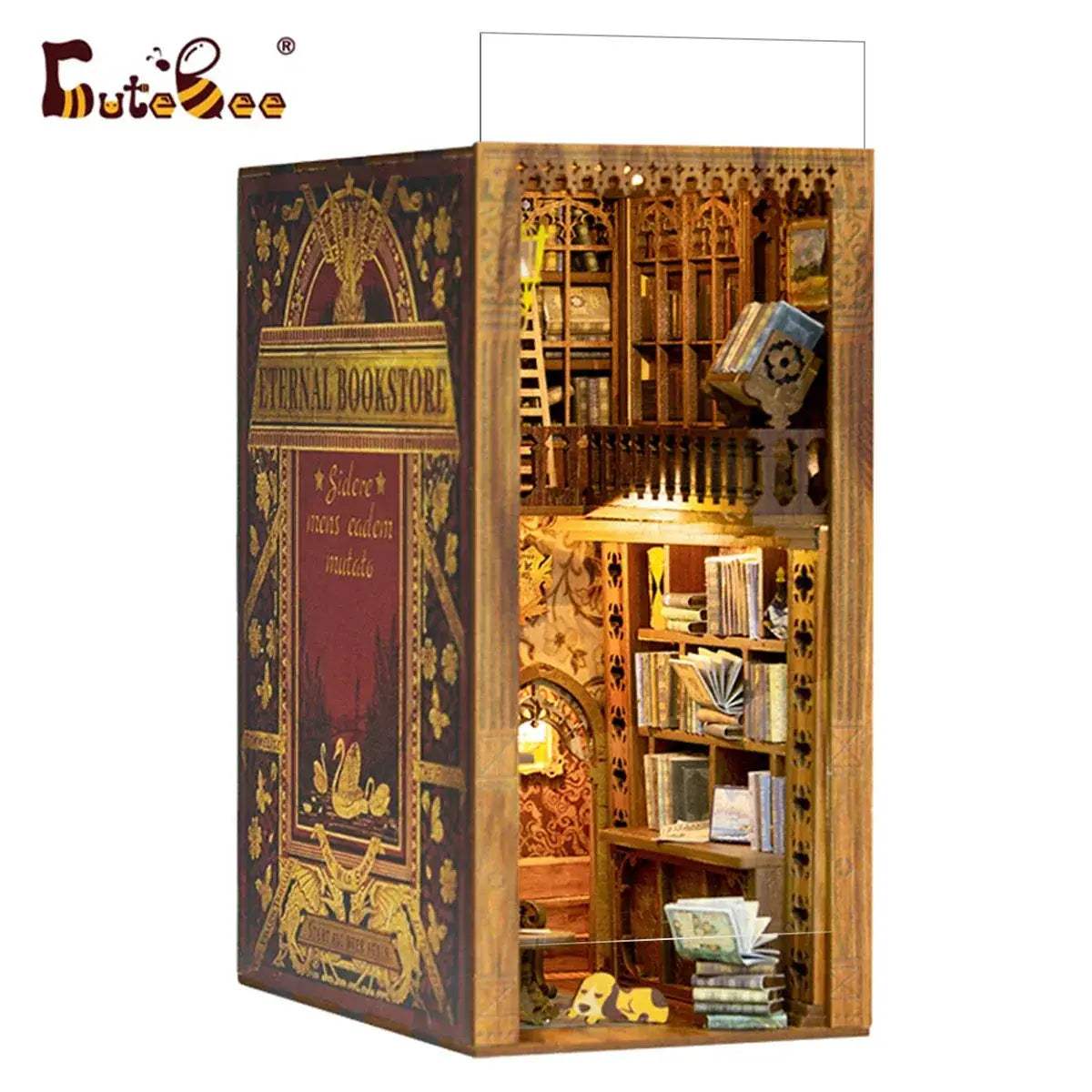 DIY Book Dollhouse Nook Kit With Touch Lights And Furnishings - ToylandEU