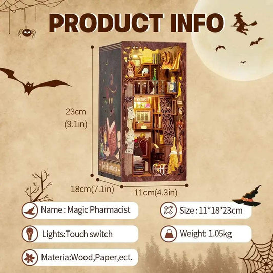  DIY Book Dollhouse Nook Kit With Touch Lights -  ToylandEU™