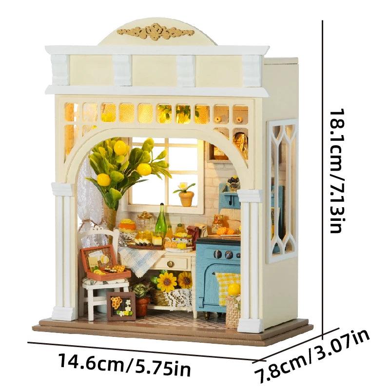  DIY Book Nook Kit | LED Light Included | Toylandeu™ 