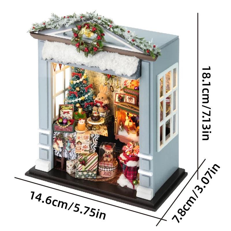  DIY Book Nook Kit | LED Light Included | Toylandeu™ 