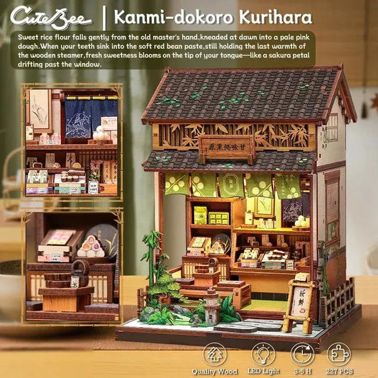  DIY Book Nook Kit Wooden Dollhouse Insert Educational -  ToylandEU™