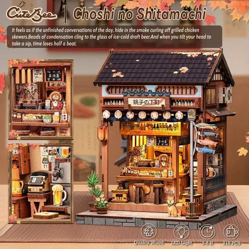 DIY Book Nook Kit Wooden Dollhouse Insert For Kids Educational - ToylandEU