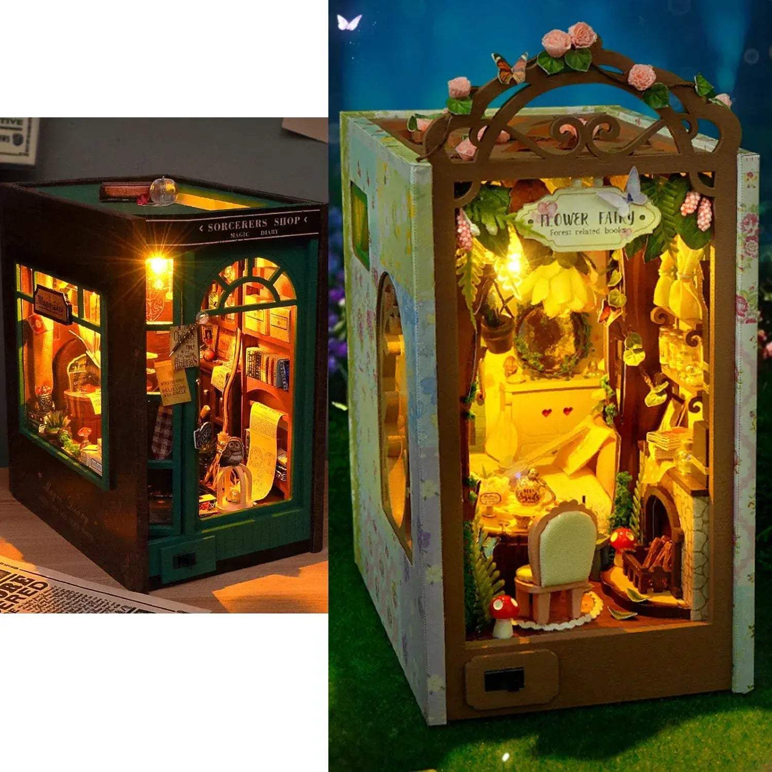 DIY Book Nook Kit Wooden House For Creative Home Decor - ToylandEU