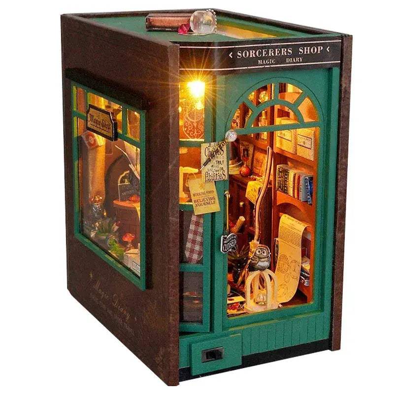 DIY Book Nook Kit Wooden House For Creative Home Decor - ToylandEU