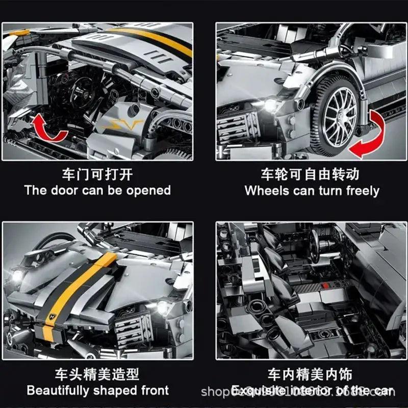  DIY Building Blocks Sports Car Set 1337 Pcs Great Gift -  ToylandEU™