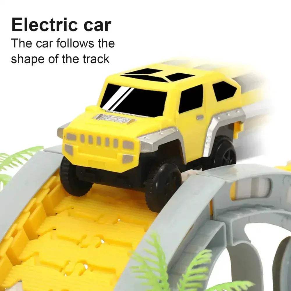 DIY Car Race Track Set for Kids with Flexible Rails - ToylandEU