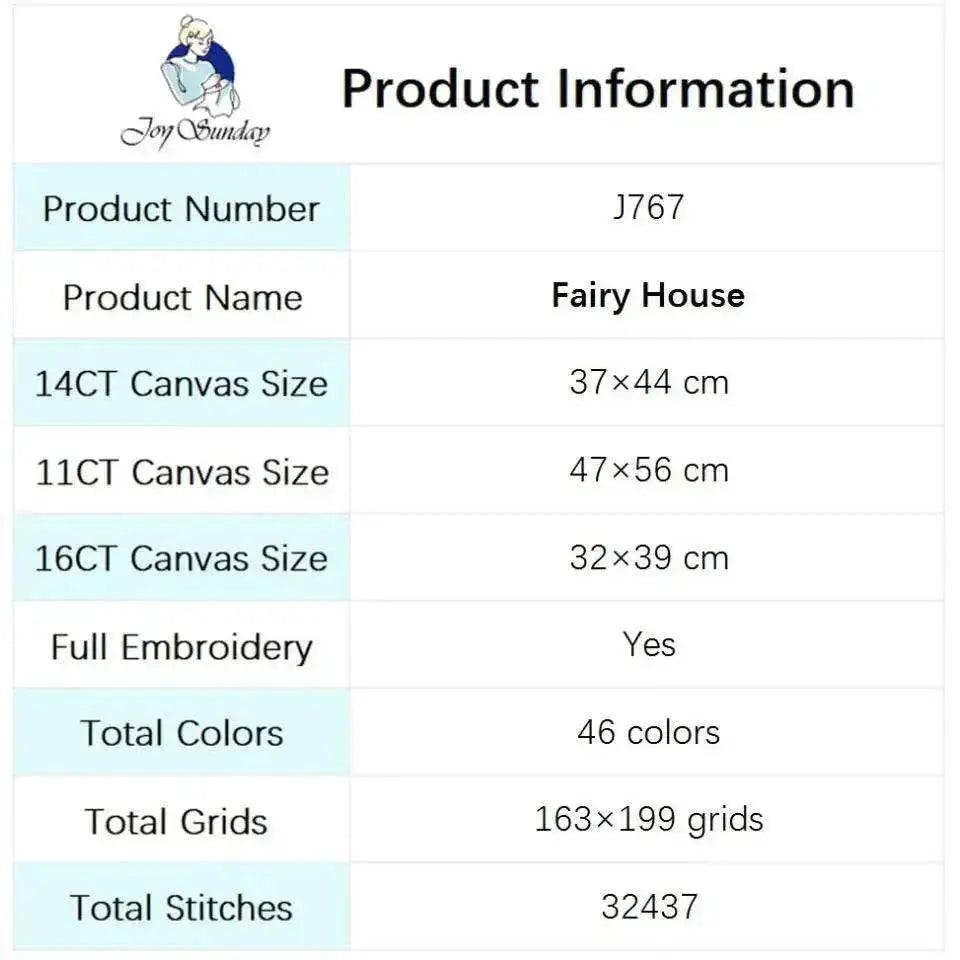  DIY Cartoon Cross Stitch Kit with Fairytale Patterns - Aida Fabric for Home Decor and Embroidery Crafts -  ToylandEU™