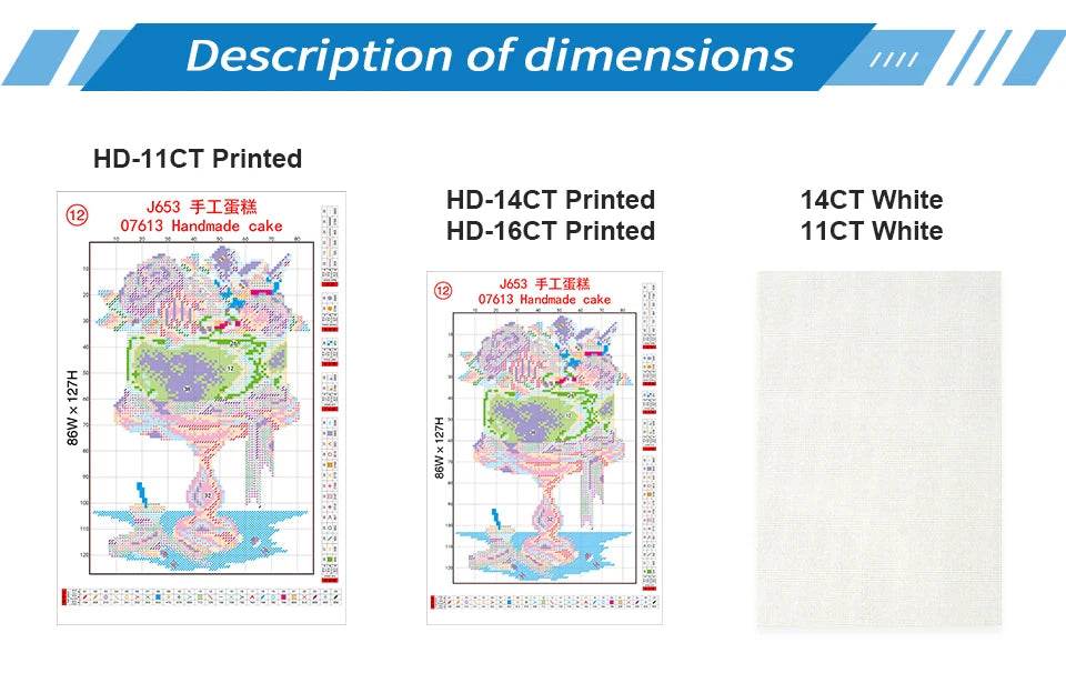 DIY Cartoon Cross Stitch Kit with Fairytale Patterns - Aida Fabric for Home Decor and Embroidery Crafts - ToylandEU