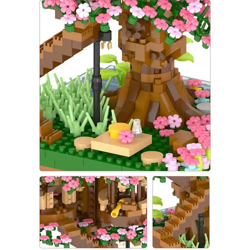  DIY Cherry Blossom Building Blocks Tree House Mini Kit -  ToylandEU™