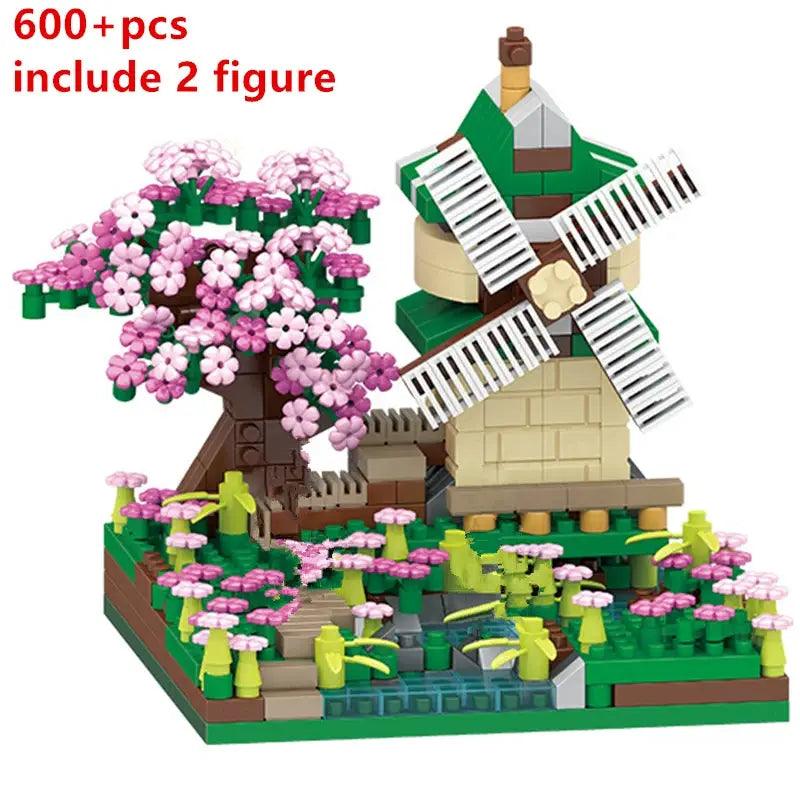  DIY Cherry Blossom Building Blocks Tree House Mini Kit -  ToylandEU™