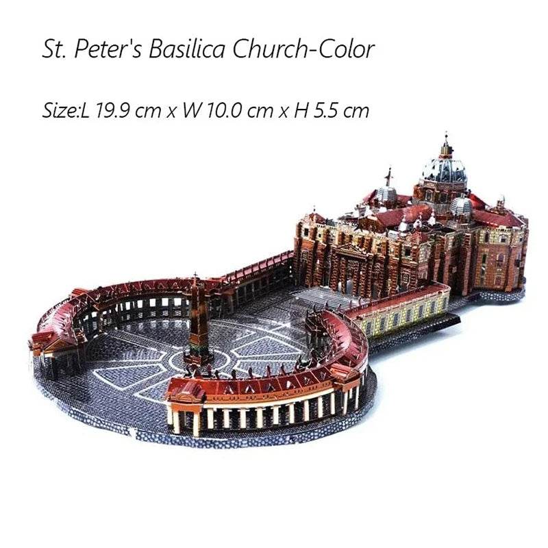 DIY Construction Model 3D Metal Puzzle St. Peter's Basilica - ToylandEU