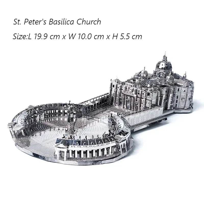 DIY Construction Model 3D Metal Puzzle St. Peter's Basilica - ToylandEU
