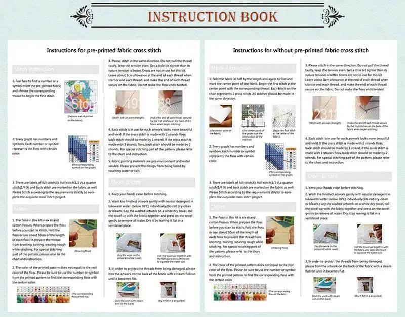  DIY Cross Stitch Embroidery Kits - 14CT & 11CT DMC Portrait Patterns for Home Decor -  ToylandEU™